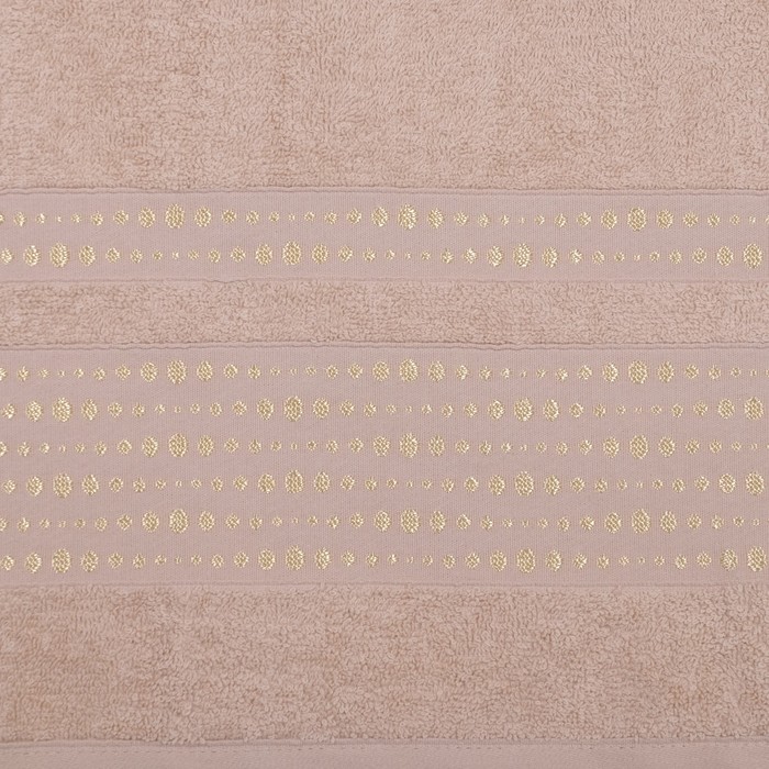 Полотенце TWO DOLPHINS махр. жаккард 70х140 NILE бежевый хлопок 100%,440г/м