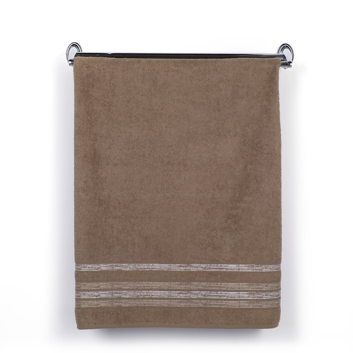 Полотенце DO&amp;CO махр. жаккард 50*90 см CASABELLA зелёный хлопок 100%,440г/м