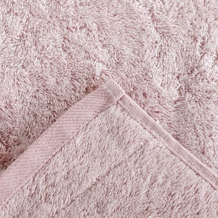 КМП в коробке SIKEL с вышивкой 50х90/70х140 2 пр. BERHAMİS лиловый бамбук 440г/м2