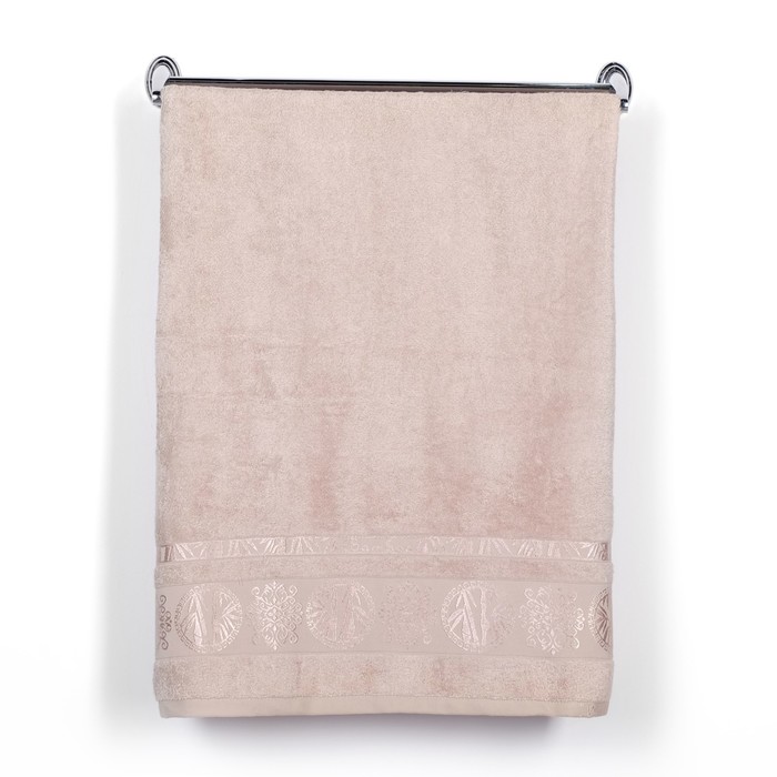 Полотенце TWO DOLPHINS 50x90 см (E869) SOFT бежевый ,, бамбук,, 400г/м