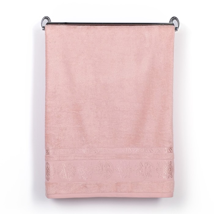 Полотенце TWO DOLPHINS 50x90 см (E869) SOFT персиковый ,, бамбук,, 400г/м