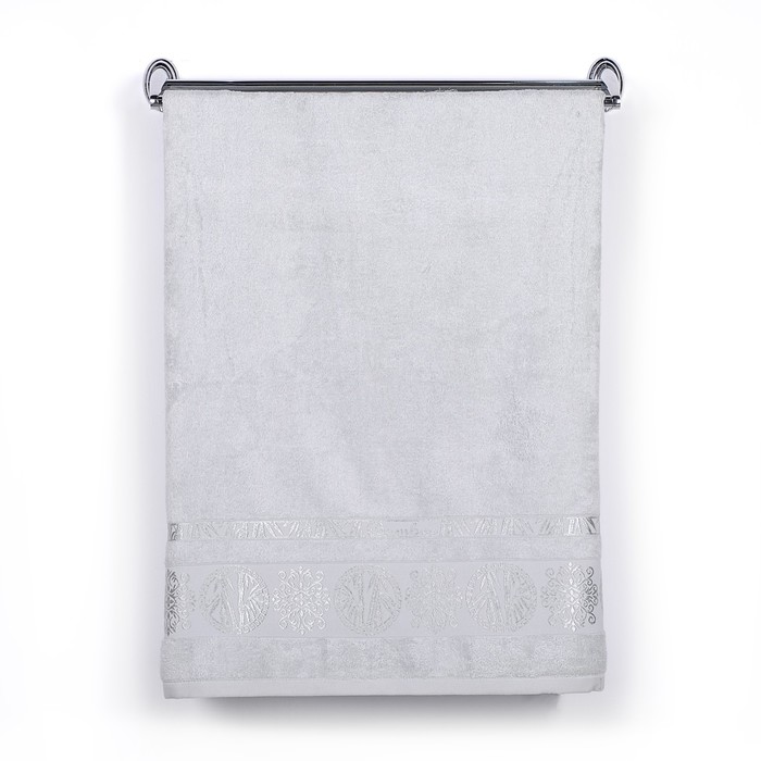 Полотенце TWO DOLPHINS 50x90 см (E869) SOFT, цвет голубой, бамбук, плотность 400г/м