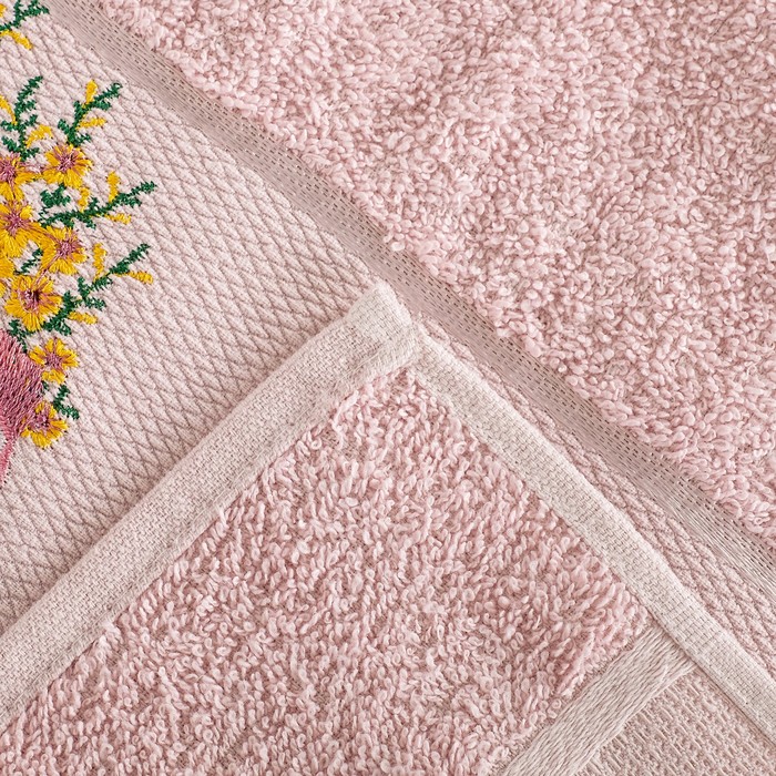 КМП в коробке MERZUKA махр. 50х80/70х130 2 пр. VIOLET розовый , хлопок, 380г/м2