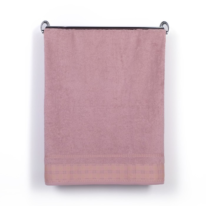 Полотенце DO&amp;CO махр. жаккард 50*90 см TILSIM лиловый хлопок 100%,440г/м