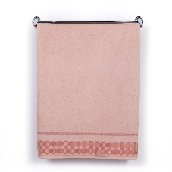 Полотенце DO&amp;CO махр. жаккард 50*90 см TILSIM пудра хлопок 100%,440г/м