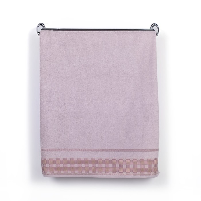 Полотенце DO&amp;CO махр. жаккард 50*90 см TILSIM светло-лиловый хлопок 100%,440г/м