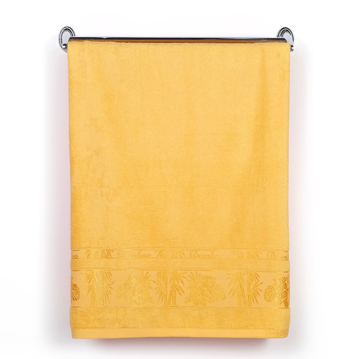 Полотенце TWO DOLPHINS ,50x90 см (E589) GOLD жёлтый , бамбук, 400г/м