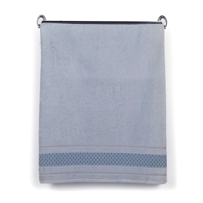 Полотенце DO&amp;CO махр. жаккард 50*90 см DAMA зелёный хлопок 100%,440г/м