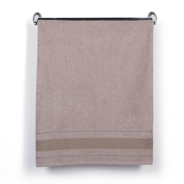 Полотенце DO&amp;CO махр. жаккард 50*90 см DAMA капучино хлопок 100%,440г/м