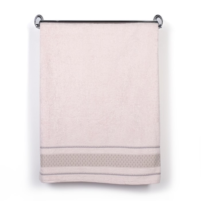 Полотенце DO&amp;CO махр. жаккард 50*90 см DAMA молочный хлопок 100%,440г/м