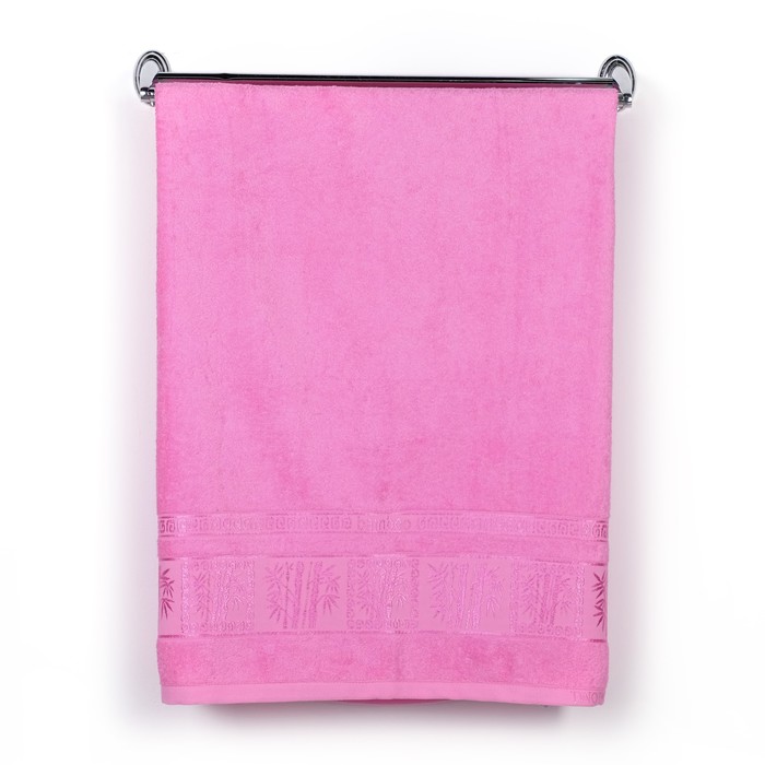 Полотенце TWO DOLPHINS ,50x90 см (E588) VIP розовый , бамбук, 400г/м