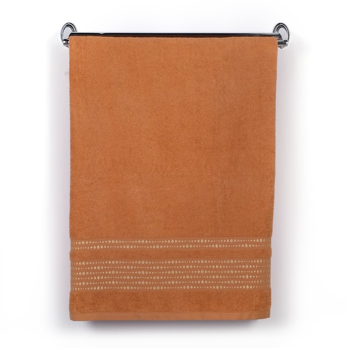 Полотенце TWO DOLPHINS махр. жаккард 50х90 см NILE золотой хлопок 100%,440г/м