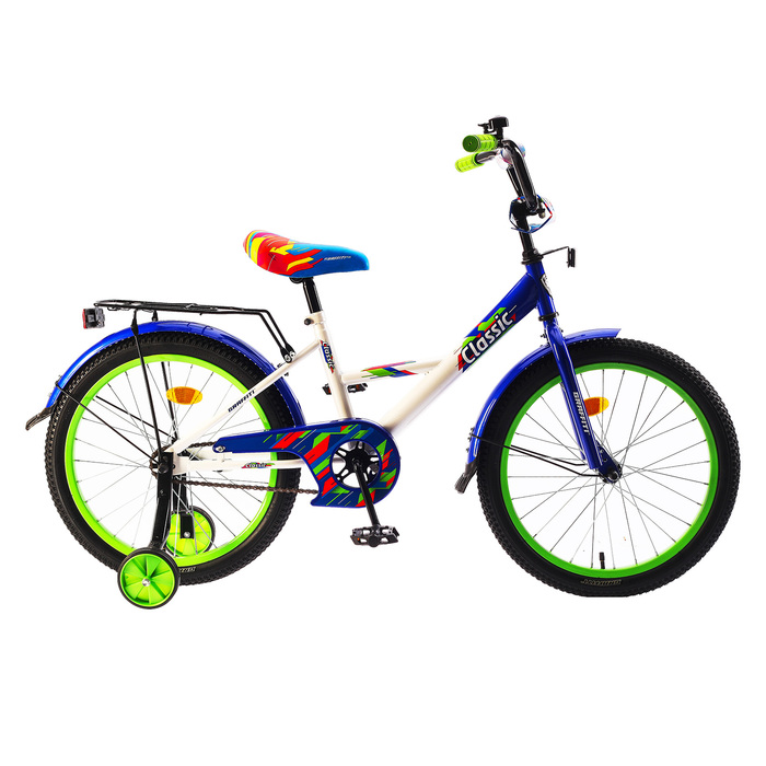 Велосипед 20" Graffiti Classic RUS, цвет белый/темно-синий