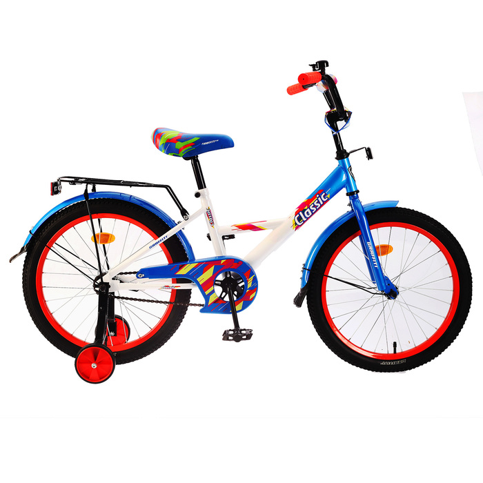 Велосипед 20" Graffiti Classic RUS, цвет белый/светло-синий