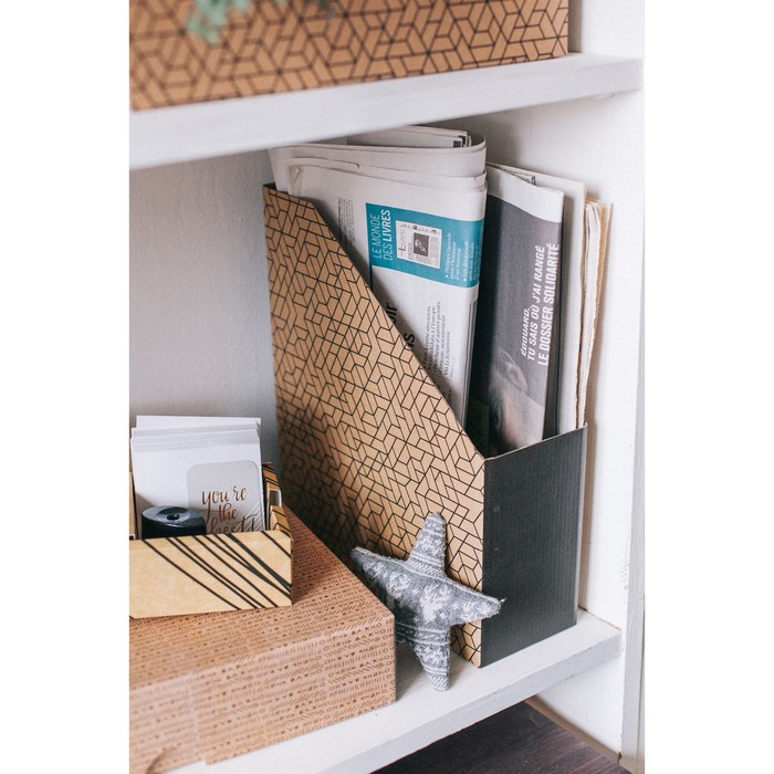 Органайзер для папок «Геометрия», 24,6 х 30,1 х 9,6 см