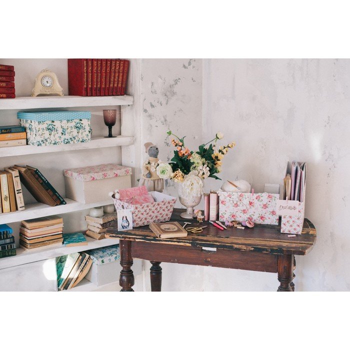 Органайзер для скрапбумаги «Цветочный сад», 31 х 31 х 9,5 см