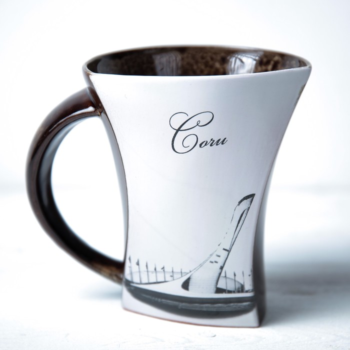 Кружка "Сочи: Олимпийский огонь" коричневая №001-180