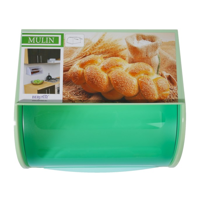 Хлебница Mulin, цвет чайное дерево, мята полупрозрачный