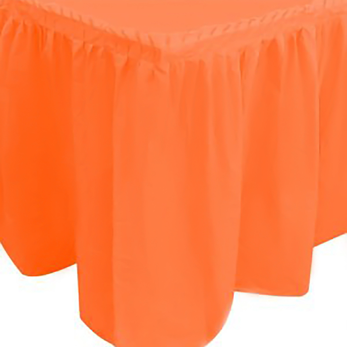 Юбка для стола "Делюкс", оранжевая, 75х400 см
