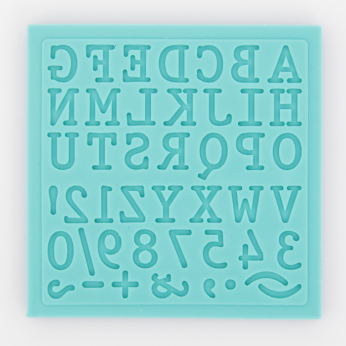 Молд английского алфавита "Печатная машинка"