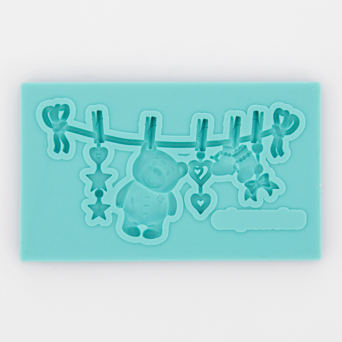 Молд "Подвеска с мишкой 2"