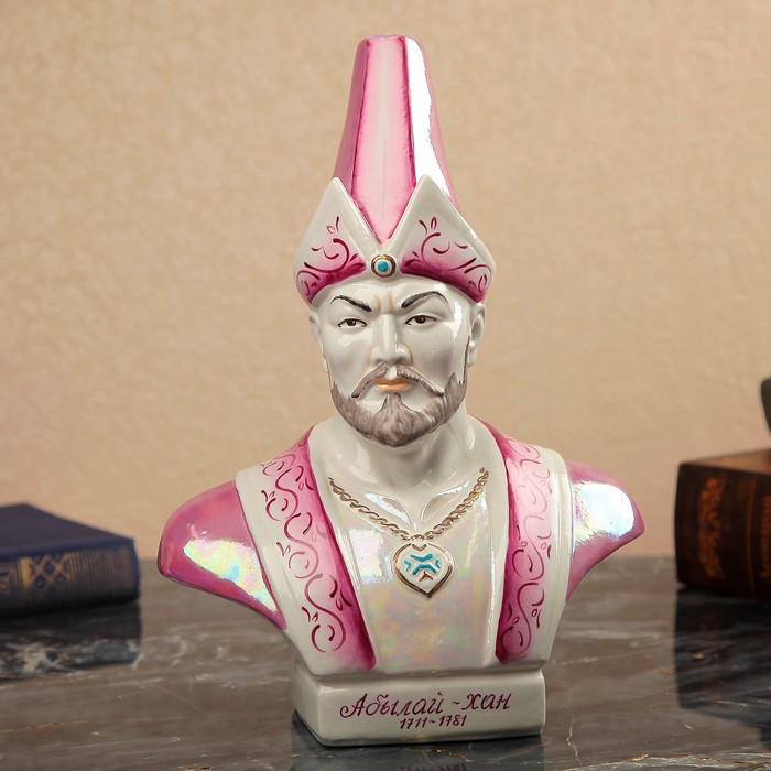 Статуэтка "Бюст Абылай-хана" ручная работа, фарфор