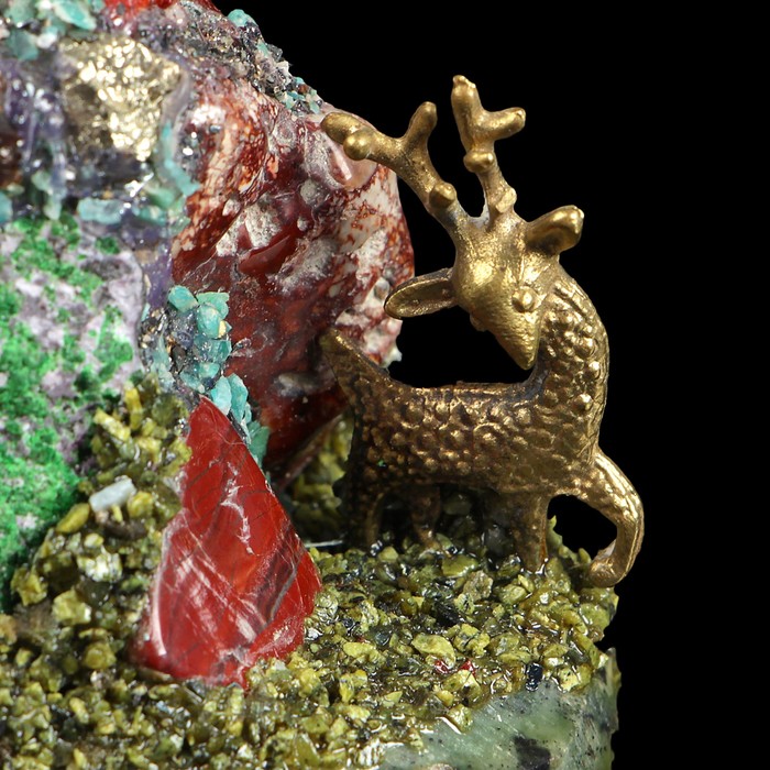 Сувенир "Каменная горка. Оленёнок", аметист