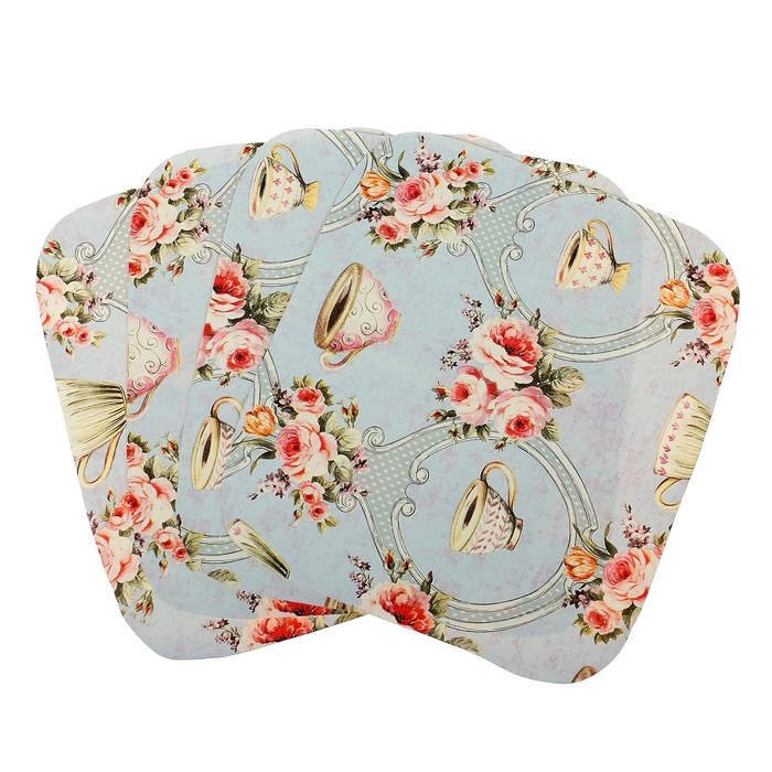 Набор салфеток сервировочных 35х40 см, 4 шт, МИКС