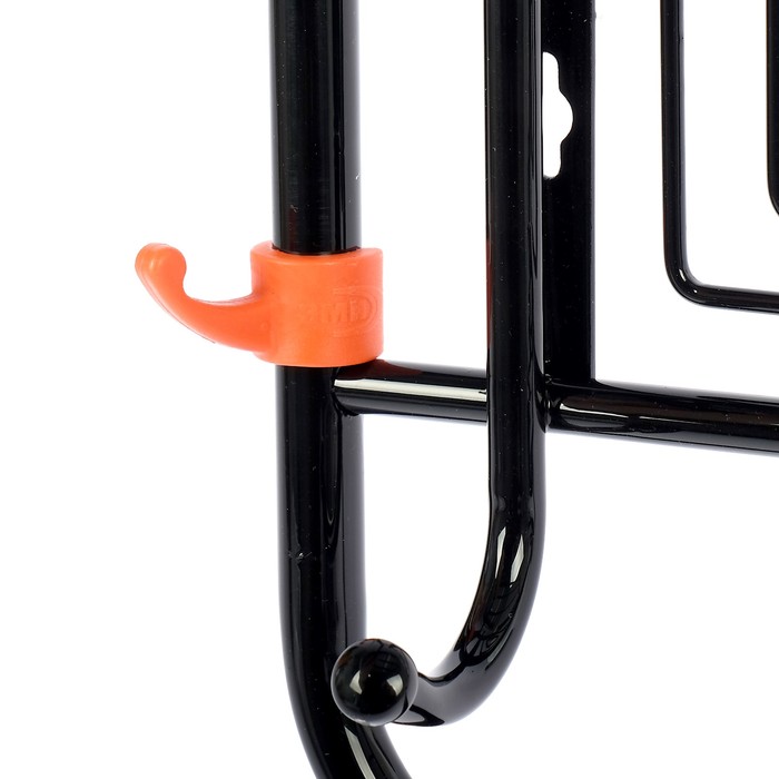 Вешалка "Ажур с полкой 60см" Черный квадрат