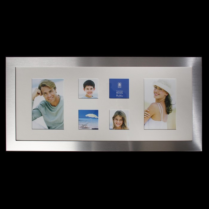 Фоторамка на 6 фото,2 шт-10х15 см, 4 шт-6,5х6,5 см ,PATA HB98511M-04