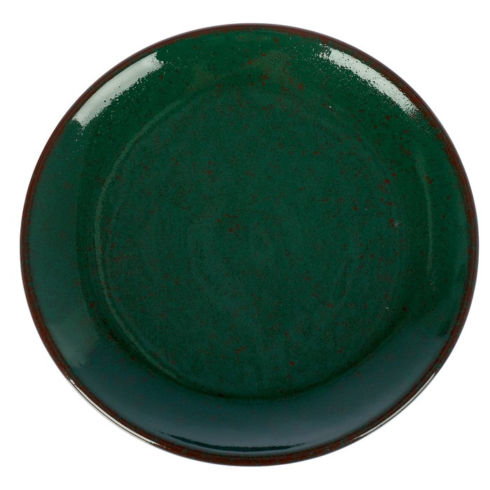 Тарелка 16 см, цвет изумрудный