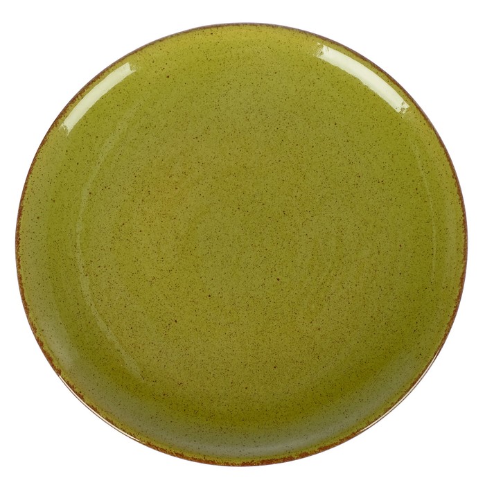 Тарелка 22 см, цвет светло-зелёный
