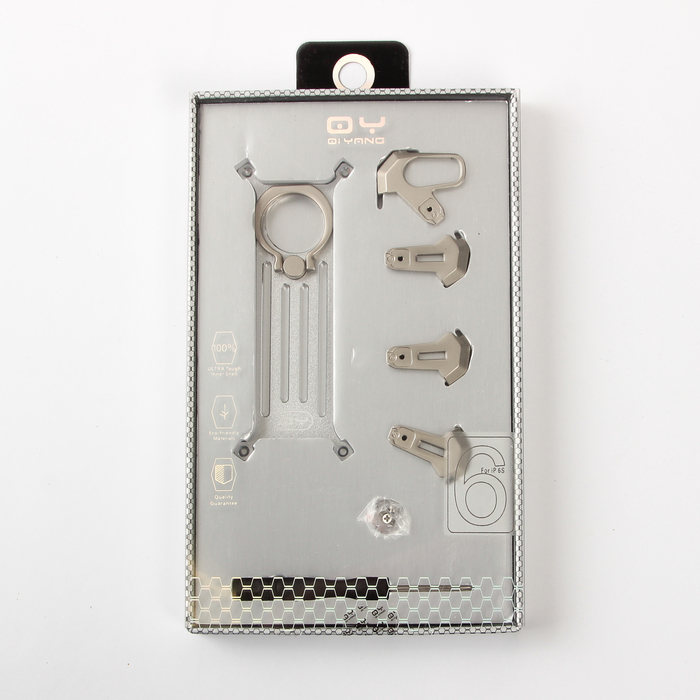 Чехол-экзоскелет Qiyang для Apple iPhone 6, серебряный