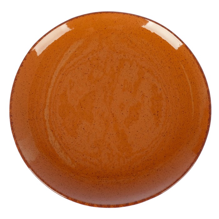 Тарелка 26 см, цвет коричневый