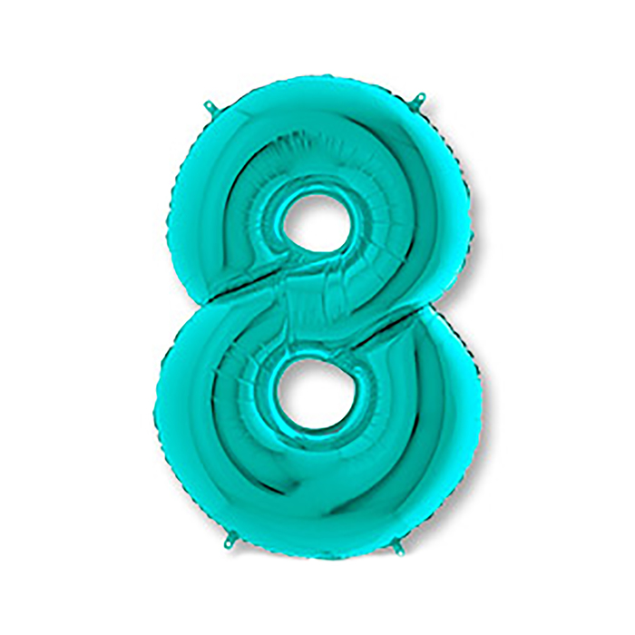 Шар фольгированный 40" "ЦИФРА 8" Тиффани, Tiffany G