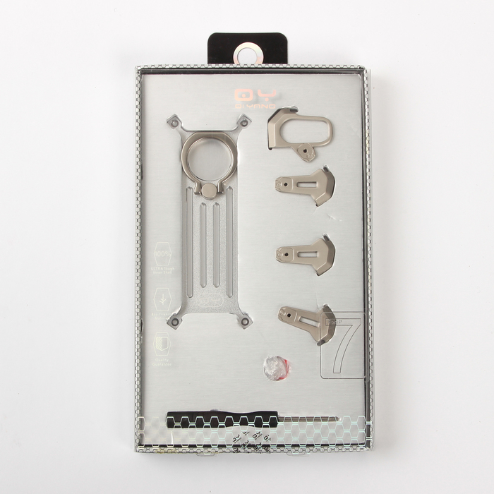 Чехол-экзоскелет Qiyang для Apple iPhone 7, серебряный