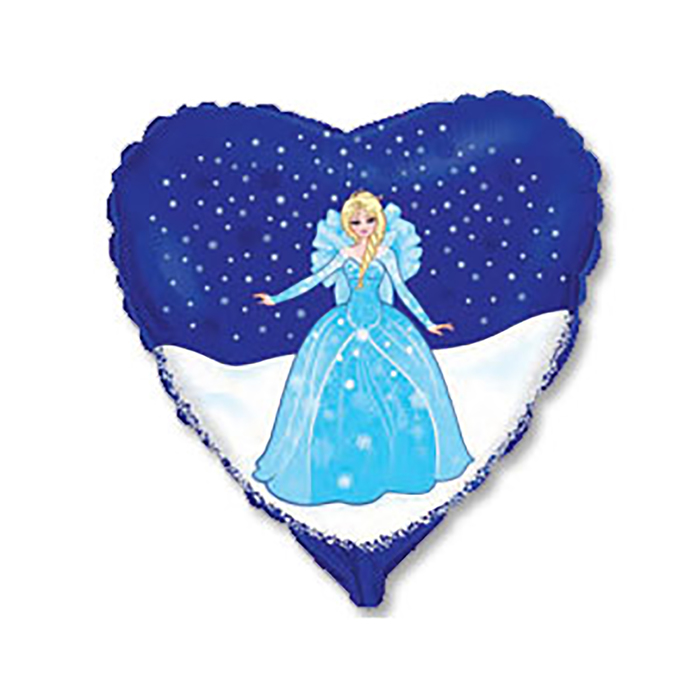 Шар фольгированный 18" "Принцесса в синем сердце" FM