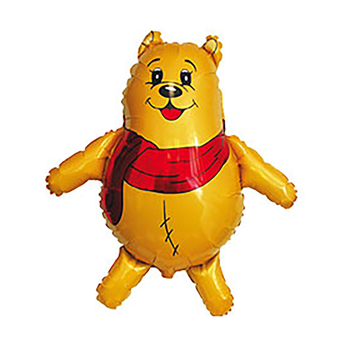 Шар фольгированный 33" Мишка с шарфом FM