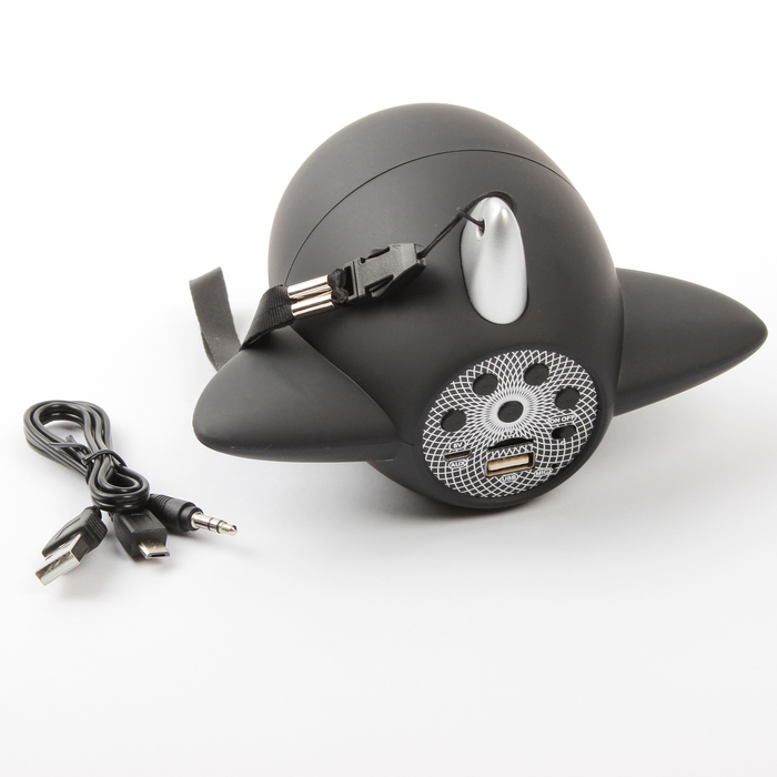 Портативная колонка NewRixing NR-1015, micro USB, AUX, USB, черная