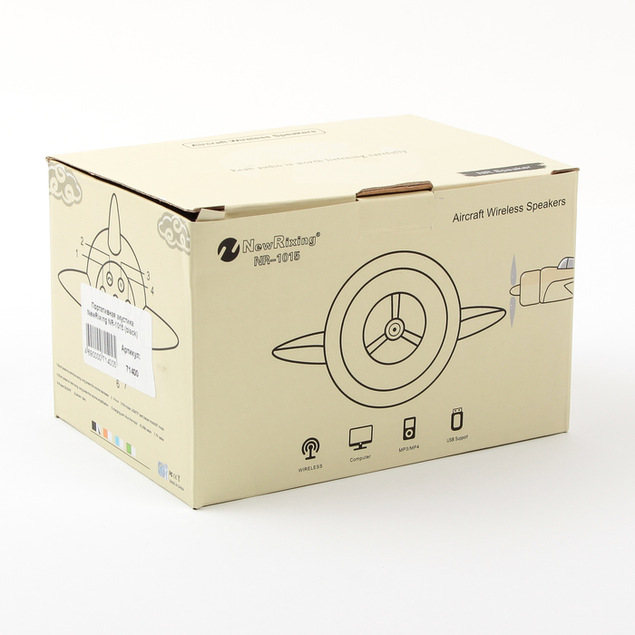 Портативная колонка NewRixing NR-1015, micro USB, AUX, USB, черная