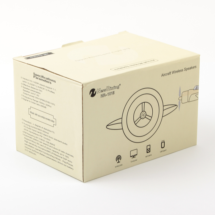 Портативная колонка NewRixing NR-1015, micro USB, AUX, USB, черная