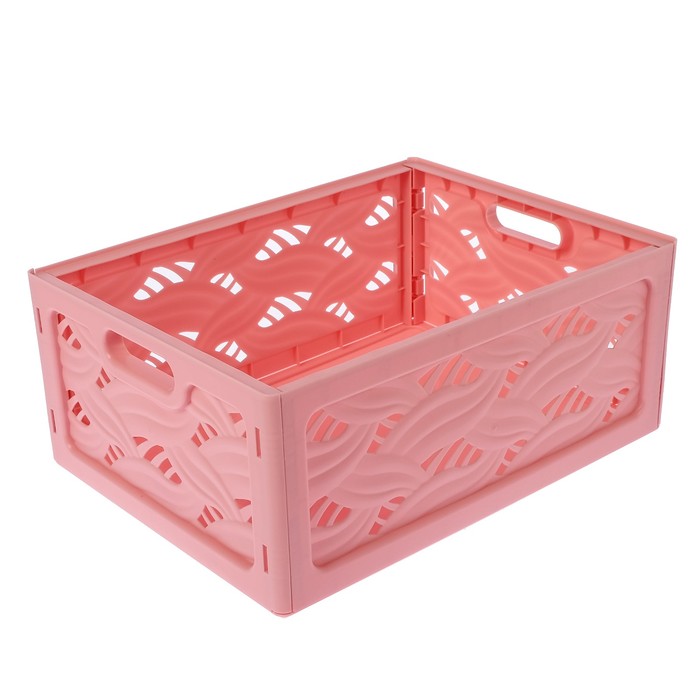 Корзина Flavia 320х240х130 мм, цвет нежно-розовый