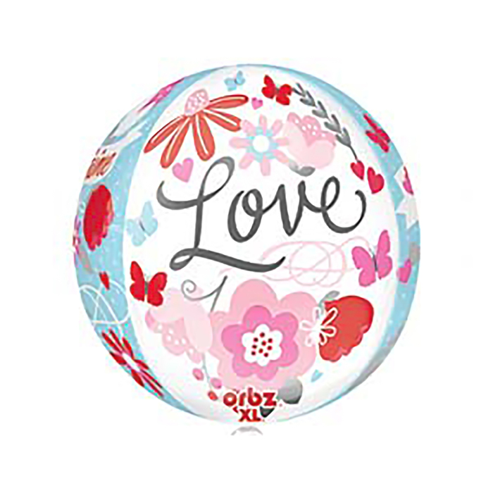 Шар фольгированный 3D СФЕРА 16" Love Встреча в Париже" АГ