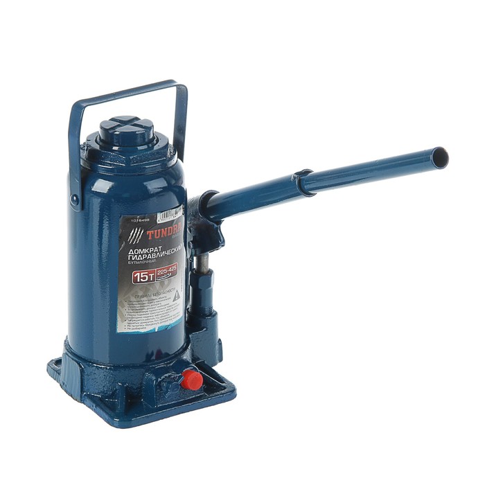 Домкрат гидравлический бутылочный TUNDRA basic 15 т, высота подъема 225-425 мм УЦЕНКА 1018498