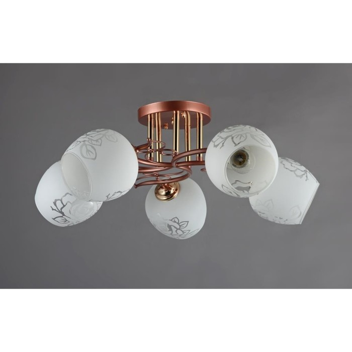 Люстра " Арселия" 5 ламп Е27 40Вт  55х55х25 см.