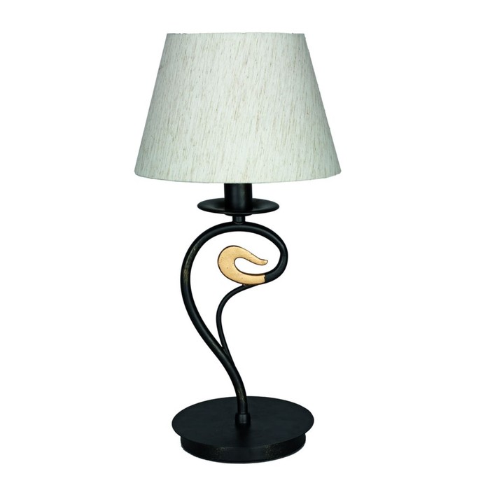 Настольная лампа "Вджера" E14, 1x40W черный, золотой 24x24x45см