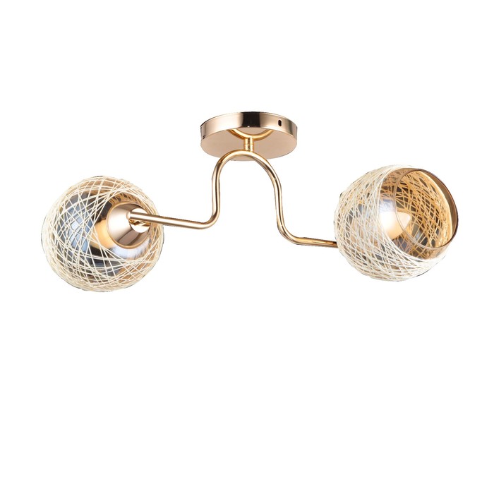 Люстра "Дарина" 2 лампы E27 60Вт золото