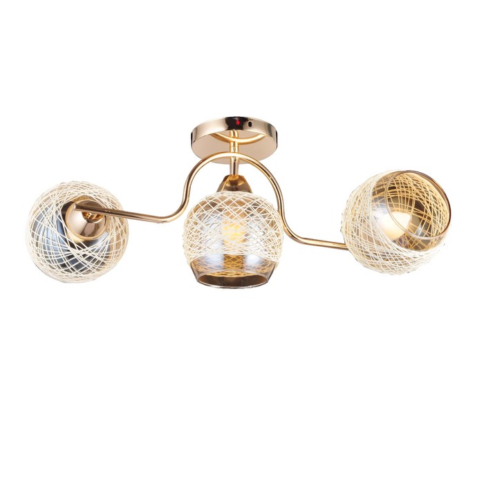 Люстра "Дарина" 3 лампы E27 60Вт золото