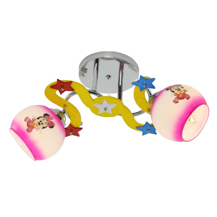 Люстра "Кидс" 2 лампы E27 60Вт разноцветный