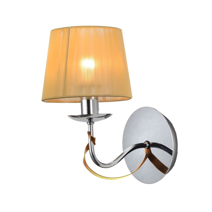 Бра "Либюз" E14, 1x40W хром, золотой 15x23,5x26см